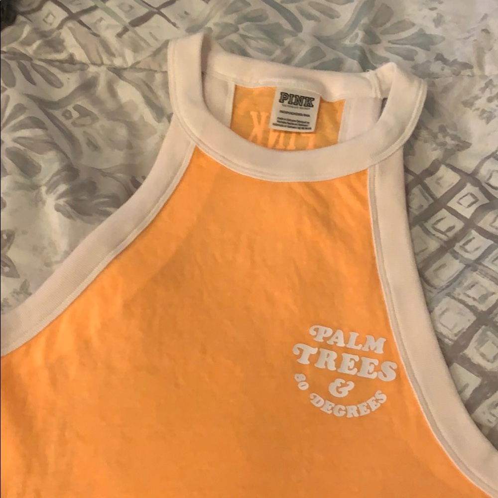 Yellow halter top from pink Victoria secret